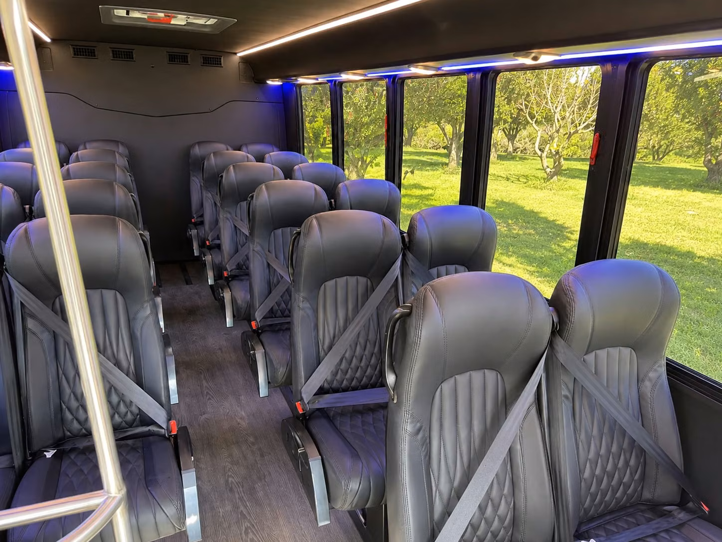 15 passenger minibus interior