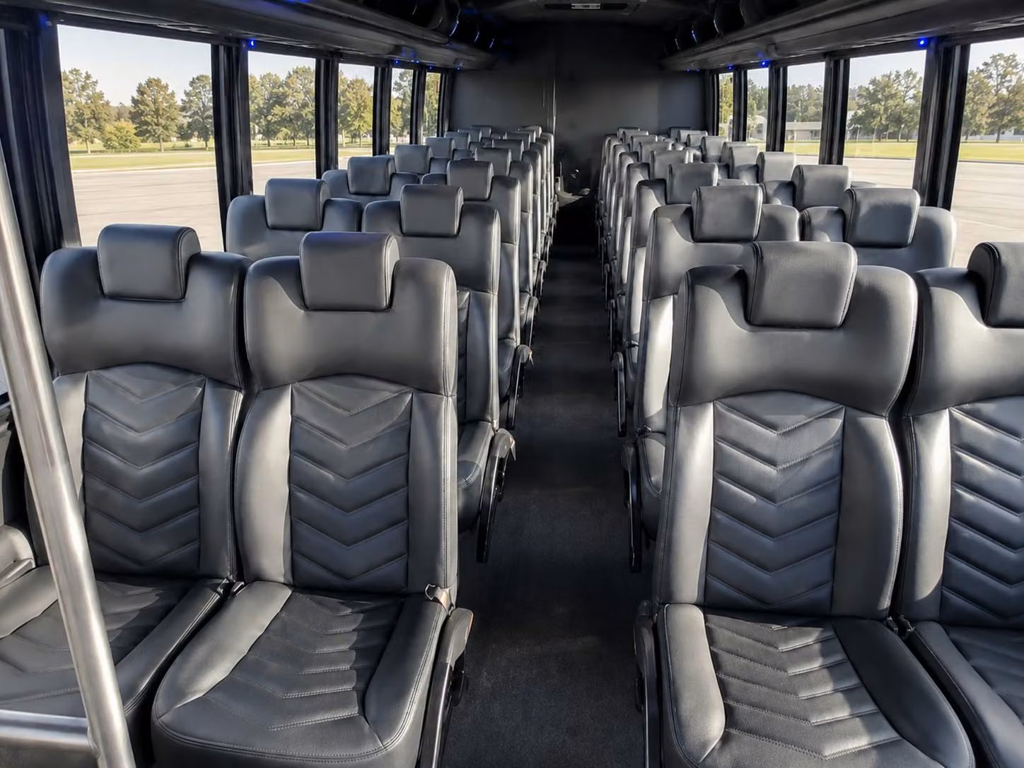 18 passenger minibus interior