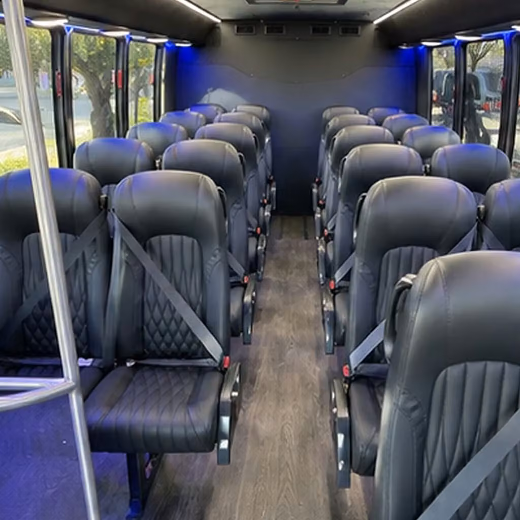 25 passenger minibus interior
