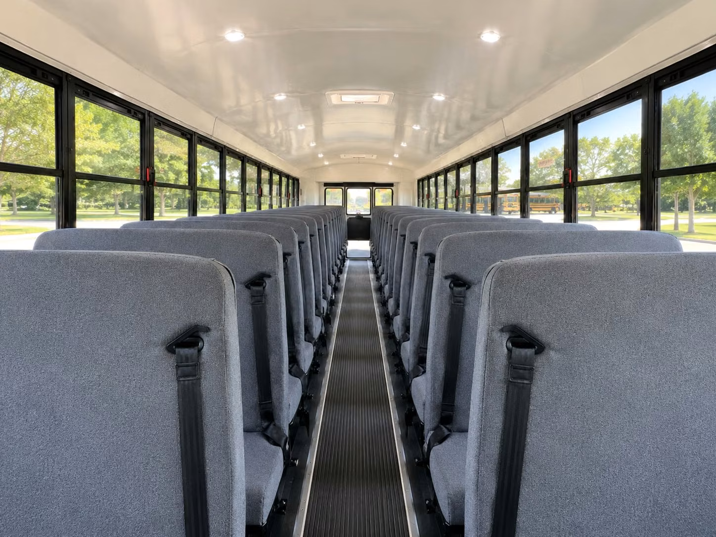 school bus inside